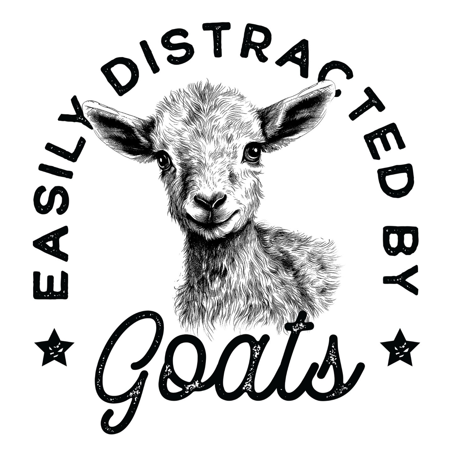 EASILY DISTRACTED BY GOATS