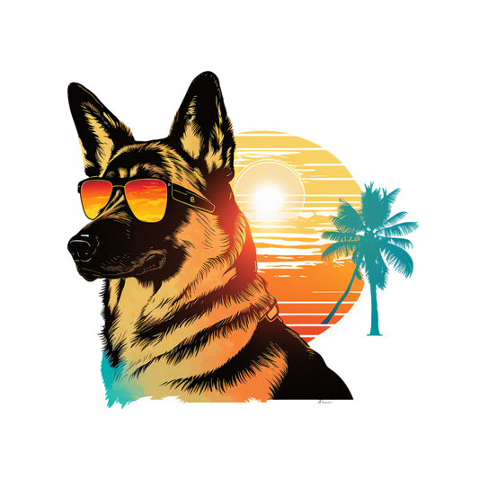 GERMAN SHEPHERD (sitting up)