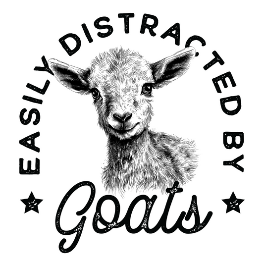 EASILY DISTRACTED BY GOATS