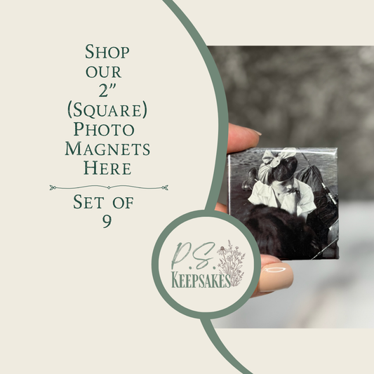 2"x2" Square Custom Photo Magnet Sets