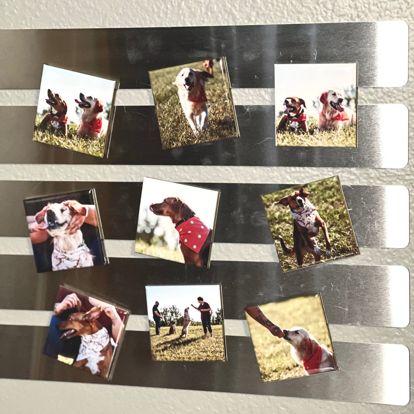 Personalized Photo Magnet Set – Set of 9 (2”x2”)