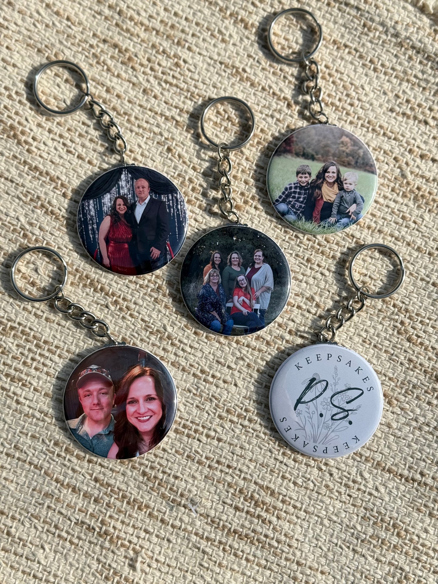 Custom Photo Keychain-Set of 3