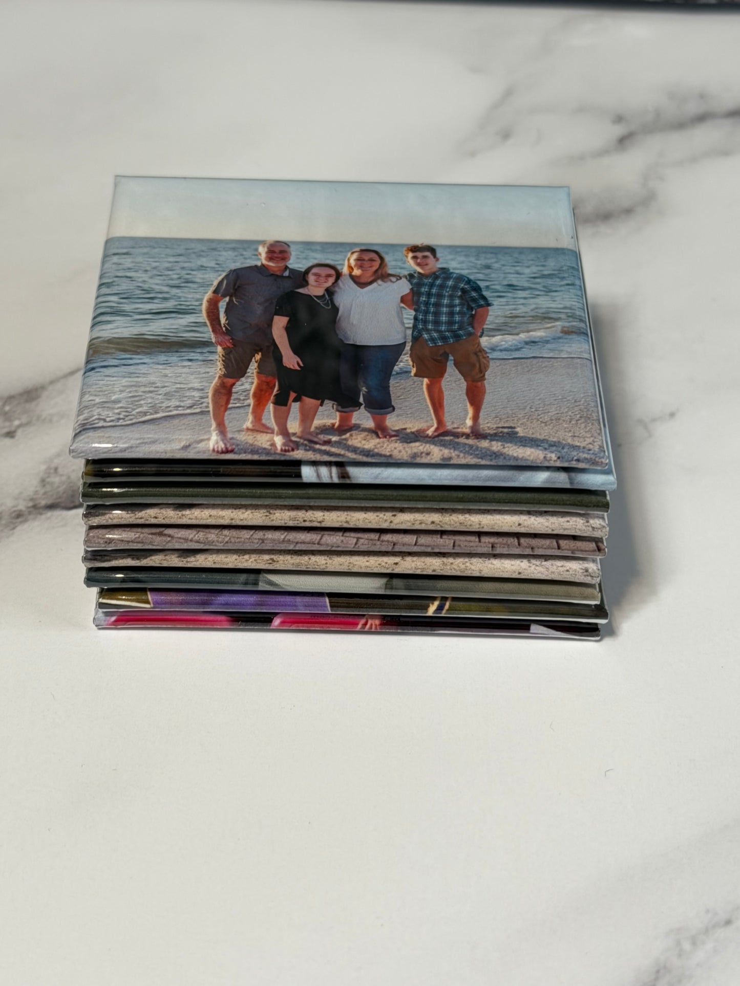 2.5" Square Custom Photo Magnet Sets