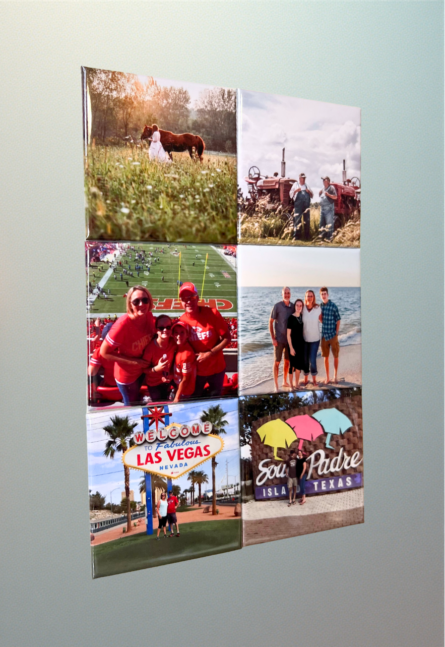 Custom Photo Magnet Set – Set of 6 (2.5”x2.5”)