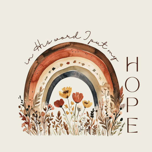 In His word I put my Hope (rainbow)